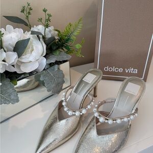 Dolce Vita Women's Heels with Pearl Accent